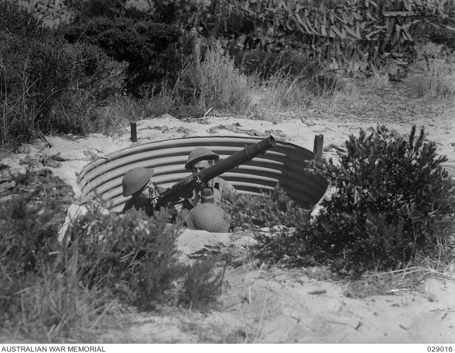 FREMANTLE, WA. 1943-02-02. ANTI-AIRCRAFT DEFENCE POST, SWANBOURNE ...