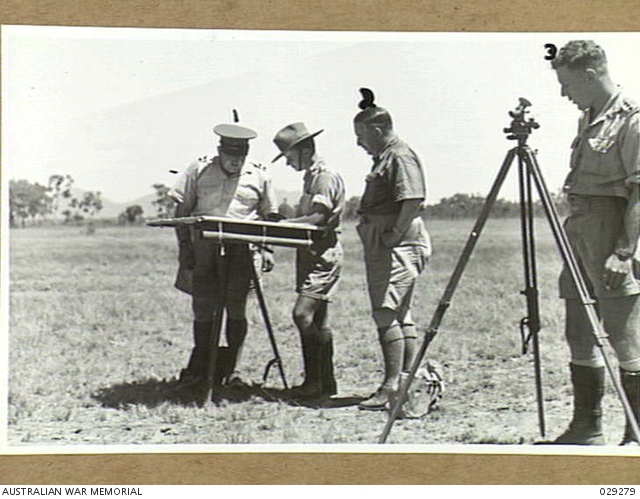 USING THE PLOTTING TABLE AT THE OBSERVATION POST DURING A GAS SHELL ...