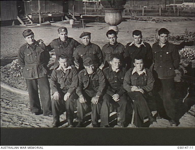 Cowra, NSW. 16 September 1943. Group of Italian prisoners of war (POW ...
