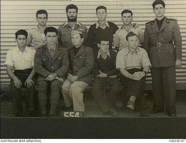 Murchison, Australia. 2 March 1945. Group of Italian prisoners of war ...