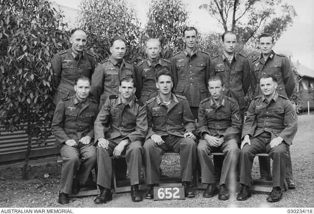 Murchison, Australia. 3 March 1945. Group of German prisoners of war ...