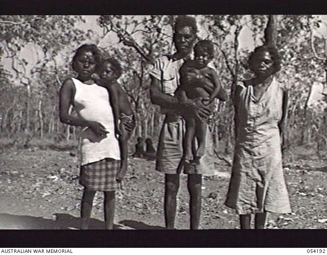 NT, 1943-07-17. A NATIVE ABORIGINE WORKER AT THE KOOLPINYAH NATIVE ...
