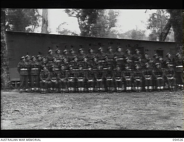 Chidlow, WA. 1943-07-21. Warrant officers and Sergeants of the 6th 