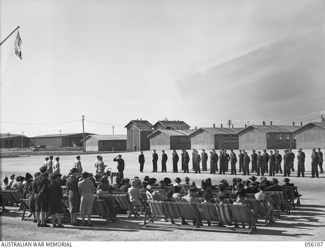 GERALDTON, WA. 1943-08-20. GRADUATION PARADE AT NO. 4 SERVICE FLYING ...