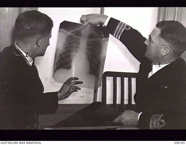 FLINDERS NAVAL DEPOT, VIC. 1943-09-01. SURGEON COMMANDER L. LOCKWOOD ...