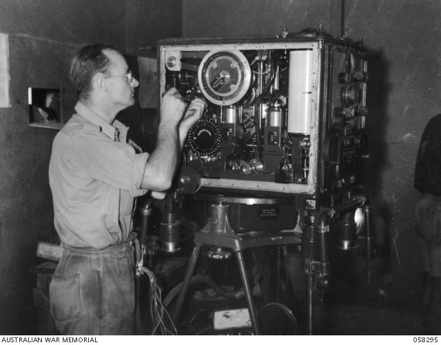 EXMOUTH GULF, WA. 19431002. STAFF SERGEANT A. ADAMSON, ARMAMENT AND