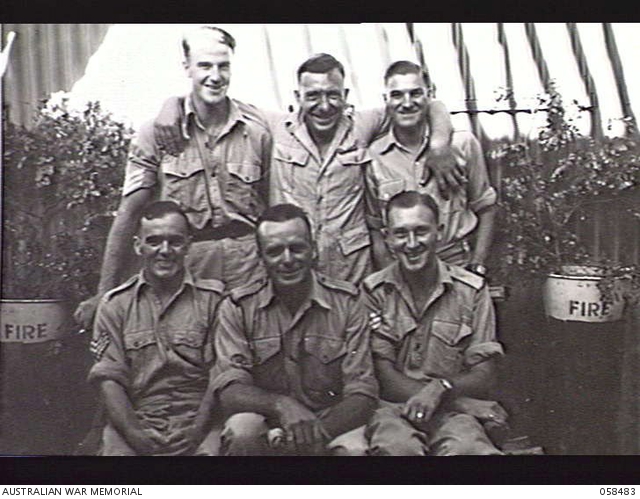LARRIMAH, NT. 1943-10-16. GROUP PORTRAIT OF SENIOR NCOS OF THE 8TH ...