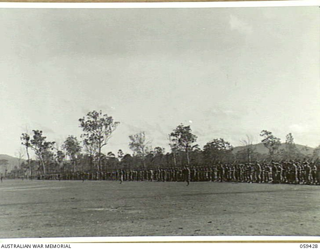WONDECLA, QLD. 1943-11-05. A SECTION OF THE 6TH AUSTRALIAN DIVISION