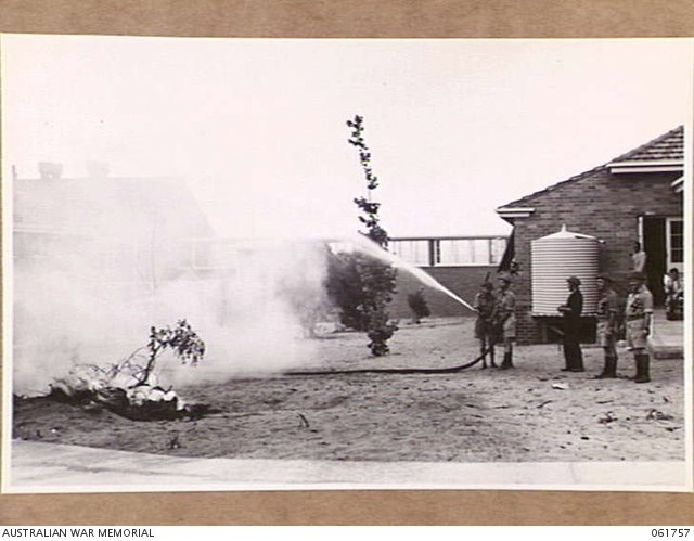 PERTH, WA. 1943-12. FIRE SQUAD OF THE 110TH AUSTRALIAN MILITARY ...
