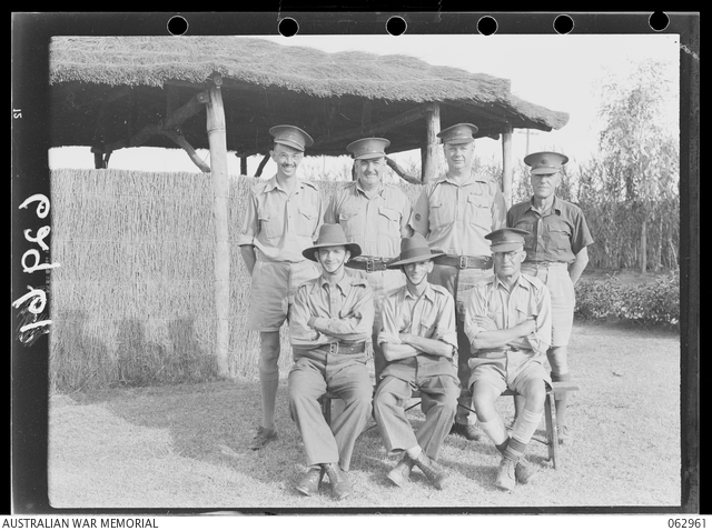 HAY, NSW. 1944-01-13/14. WARRANT OFFICERS OF THE 16TH GARRISON ...