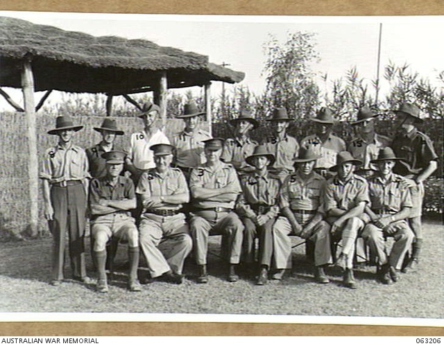 HAY, NSW. 1944-01-14. MEMBERS OF THE ORIGINAL 16TH GARRISON BATTALION ...