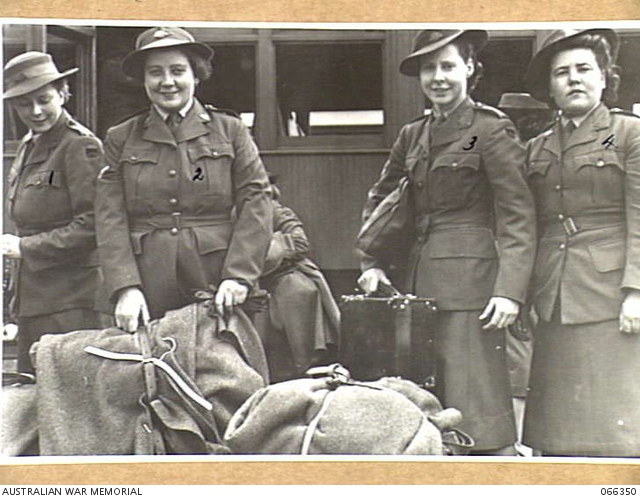 MAREEBA, QLD. 1944-05-17. MEMBERS OF THE AUSTRALIAN WOMEN'S ARMY ...