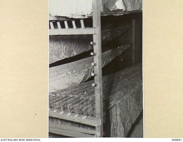 MAREEBA, NORTH QUEENSLAND, AUSTRALIA. 1944-08-10. PARACHUTES DRYING IN ...