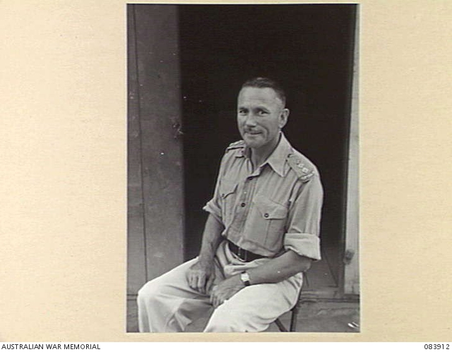KAIRI, QUEENSLAND. 1944-12-01. CAPTAIN A.P. POPE, CAMP COMMANDANT ...