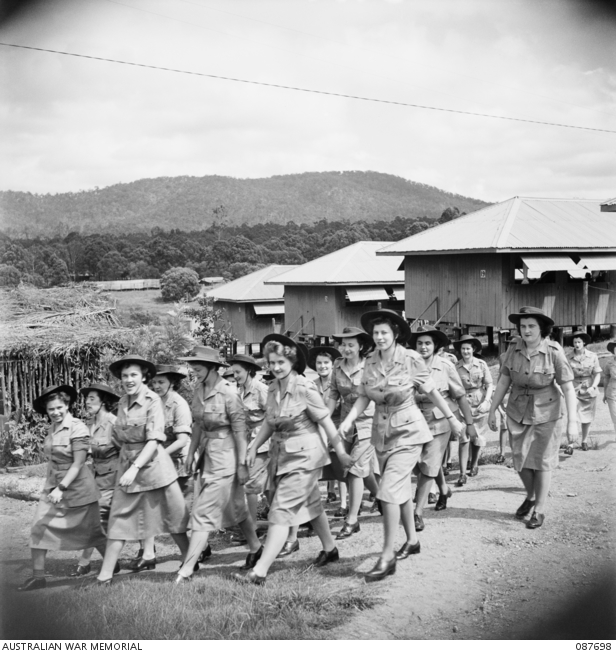 BRISBANE, QUEENSLAND. 19450322. AUSTRALIAN WOMEN'S ARMY SERVICE