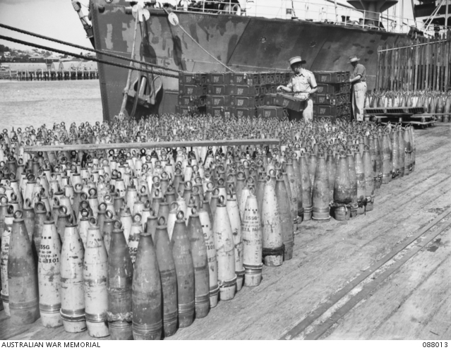 MERCANTILE WHARF, BRISBANE, QUEENSLAND. 1945-03-29. SERGEANT N.H ...