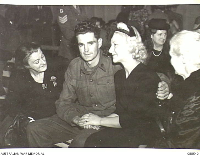 SYDNEY, NEW SOUTH WALES. 1945-04-16. DRIVER J.R. FORD ONE OF A PARTY OF ...
