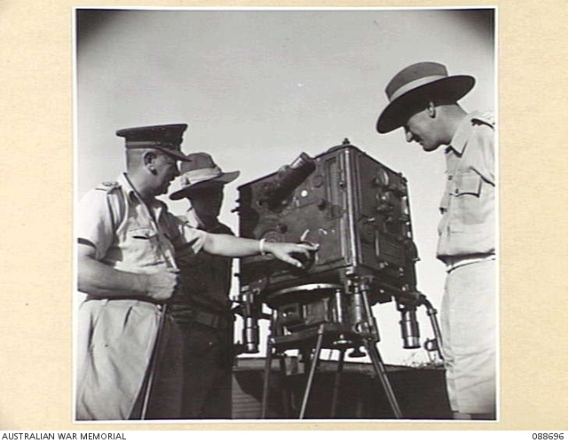 MIDDLE POINT, DARWIN, NT. 1945-04-13. COLONEL P.L. MOORE, COMMANDER ...