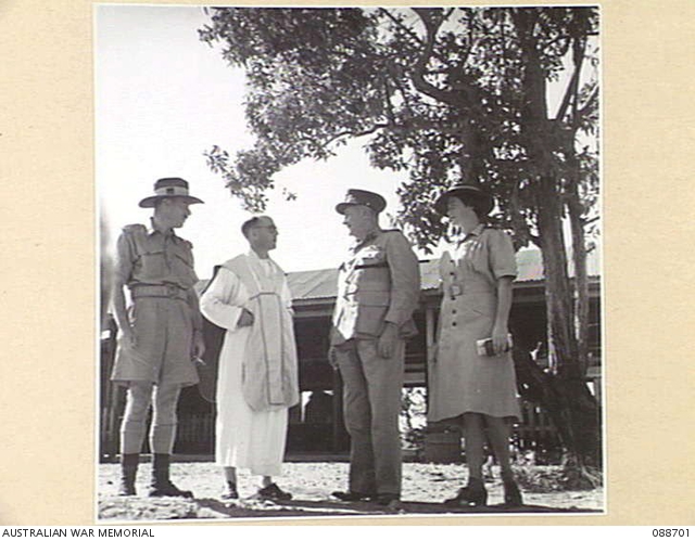 DARWIN, NORTHERN TERRITORY. 1945-04-14. MAJOR G. BARTON, (1), WITH ...