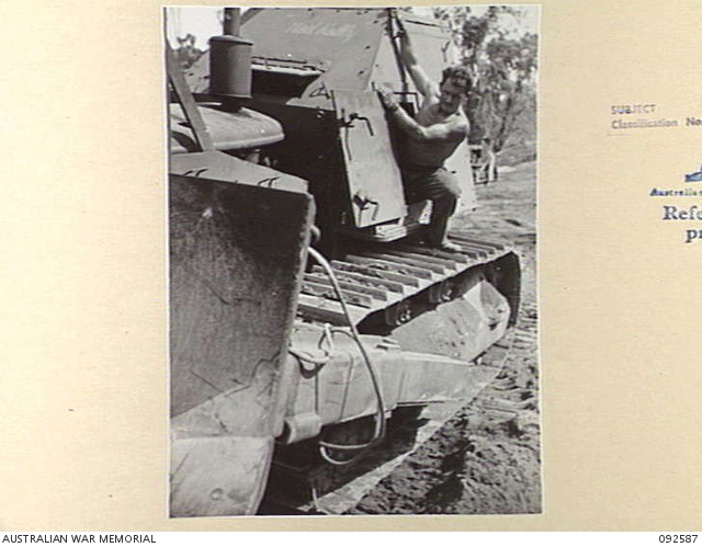 BOUGAINVILLE. 1945-05-26. SAPPER G.E. O'KEEFE, 6 MECHANICAL EQUIPMENT ...