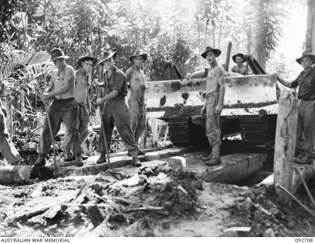 WEWAK AREA, NEW GUINEA. 1945-05-30. MEMBERS OF 2/2 FIELD COMPANY ROYAL ...
