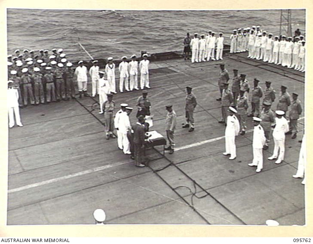 AT SEA OFF RABAUL, NEW BRITAIN. 1945-09-06. THE SURRENDER CEREMONY ON ...