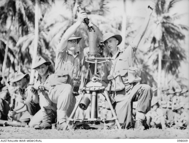 RABAUL, NEW BRITAIN. 1945-10-12. CLOSE UP OF THE PLANE LIKE ATTACHMENTS ...