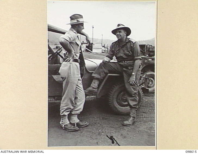 RABAUL, NEW BRITAIN. 1945-11-03. LIEUTENANT W. ROBERTS (1) AND ...