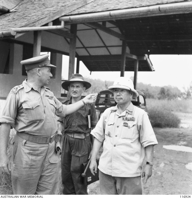 KUCHING, SARAWAK. 19450911. BRIGADIER T. C. EASTICK, COMMANDING