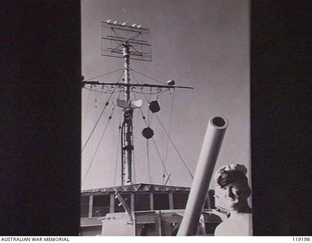 QUEENSLAND, HMAS ROCKHAMPTON AT SEA 1945-10-30. CHIEF STOKER J. WRAGG ...