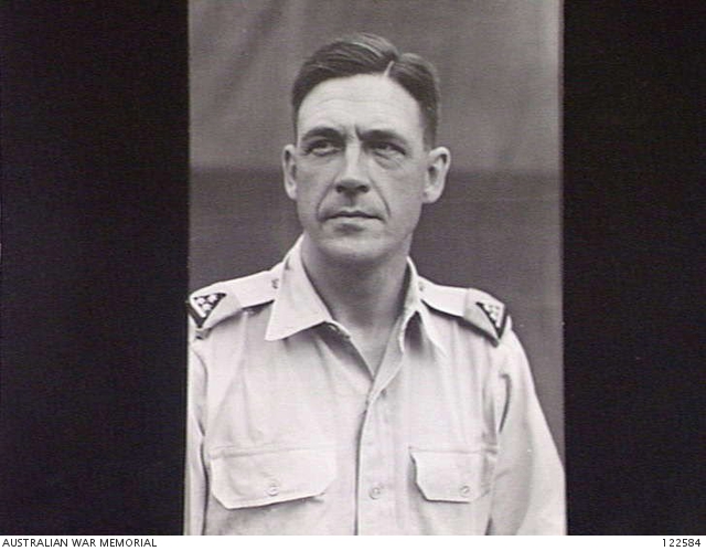 MOROTAI 1945 10 03 ADVANCED HEADQUARTERS AMF COLONEL GIEBEL NETHERLANDS EAST INDIES ARMY 