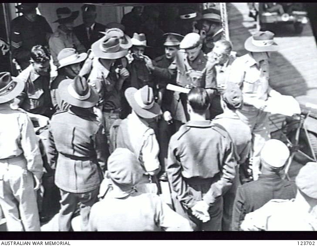 SYDNEY HARBOUR, NSW 1945-11-20. THE HOSPITAL SHIP KAROA ARRIVED AT ...