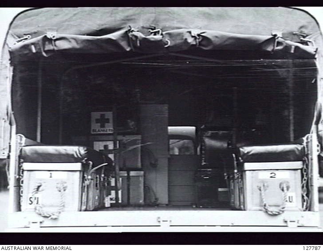 AUSTRALIA. LORRIES, 30 CWT. SURGICAL (AUSTRALIAN). REAR VIEW ...