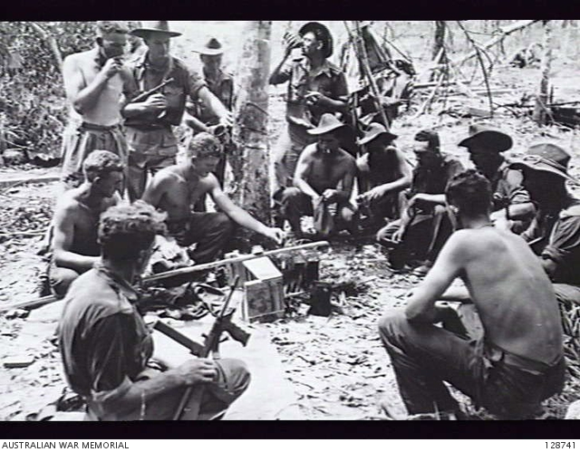 LABUAN ISLAND. 1945-06-13. MEMBERS OF 'E' TROOP, 2/11TH COMMANDO ...