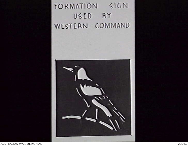 AIF Formation Sign. Western Command. | Australian War Memorial