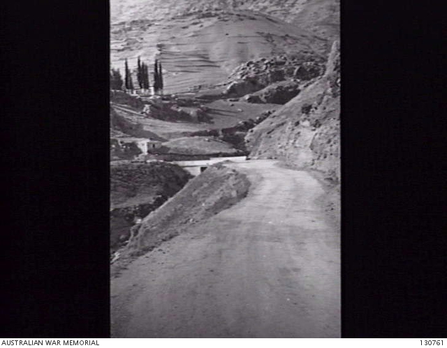DELPHI, GREECE. 1945-05-04. VIEW OF A BRIDGE TO THE EAST OF THE VILLAGE ...