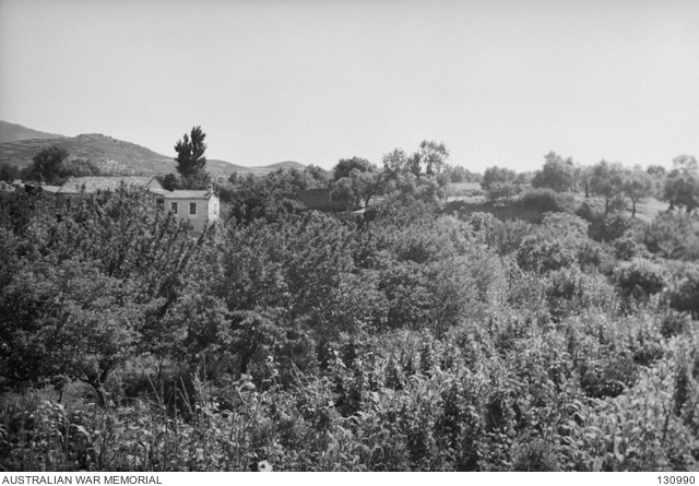 PERIVOLIA, CRETE. 1945-06-09. THE SITE OF FORMER GERMAN POSITIONS ...
