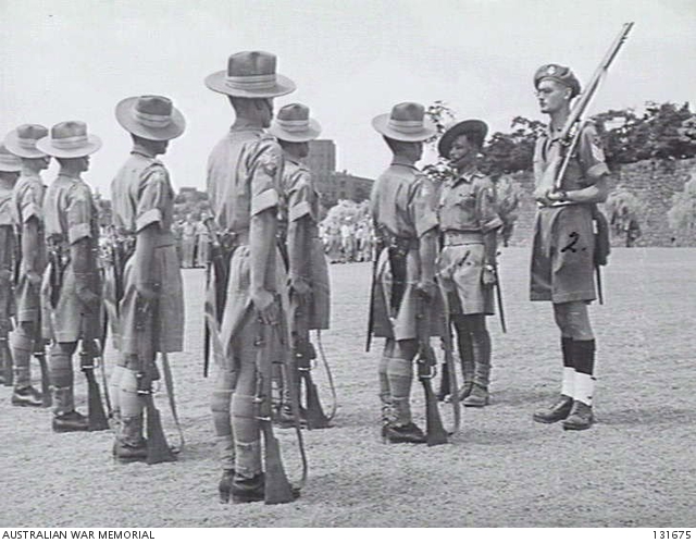TOKYO, JAPAN. 1946-07-22. THE FIRST OF THE 2/5TH ROYAL GURKHA RIFLES ...