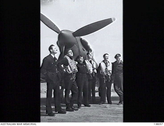 LAVERTON, VIC. 1943-03-04. PILOTS OF A SPITFIRE SQUADRON, ROYAL AIR ...