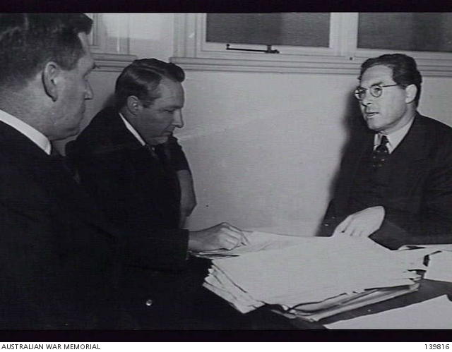 MELBOURNE, VIC. 1943-10-04. THE CONTROLLER GENERAL OF FOOD RATIONING MR ...