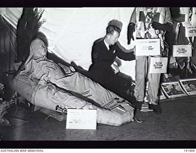 Melbourne, Vic. 1944-07-20. A RAAF Sergeant puts the final touches to a ...