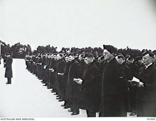 Point Cook, Vic. 1944-09-03. Members of the RAAF on parade during the ...