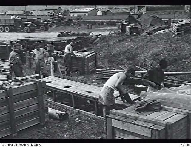 Pusan, Korea. c. 1950-09-26. Sergeant Cooper (front) and other ...