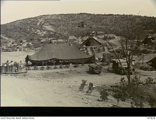 Korea. 1952-04-11. Exterior of Other Ranks' Mess Tent, 
