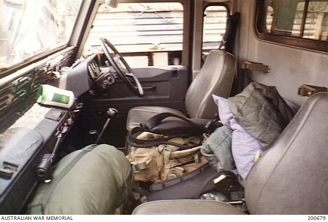 Darwin, NT. 23 September 1999. A view inside the cabin of an Australian ...