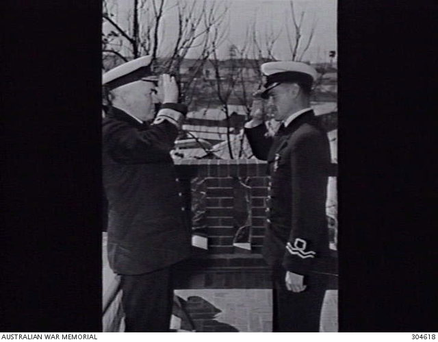 LIEUTENANT REID IS PRESENTED WITH AN AMERICAN DISTINGUISHED SERVICE ...