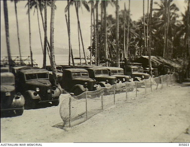 MALAFOERT, HALMAHERA ISLANDS. 1945-11-09. A JAPANESE ARMY MOTOR ...