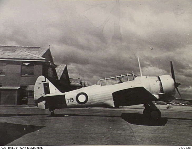 WIRRAWAY, SERIAL A20-715, AT RAAF BASE, LAVERTON (VIC.), DATE UNKNOWN ...