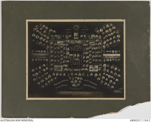 A series of photographs relating to the Launceston Volunteer Artillery