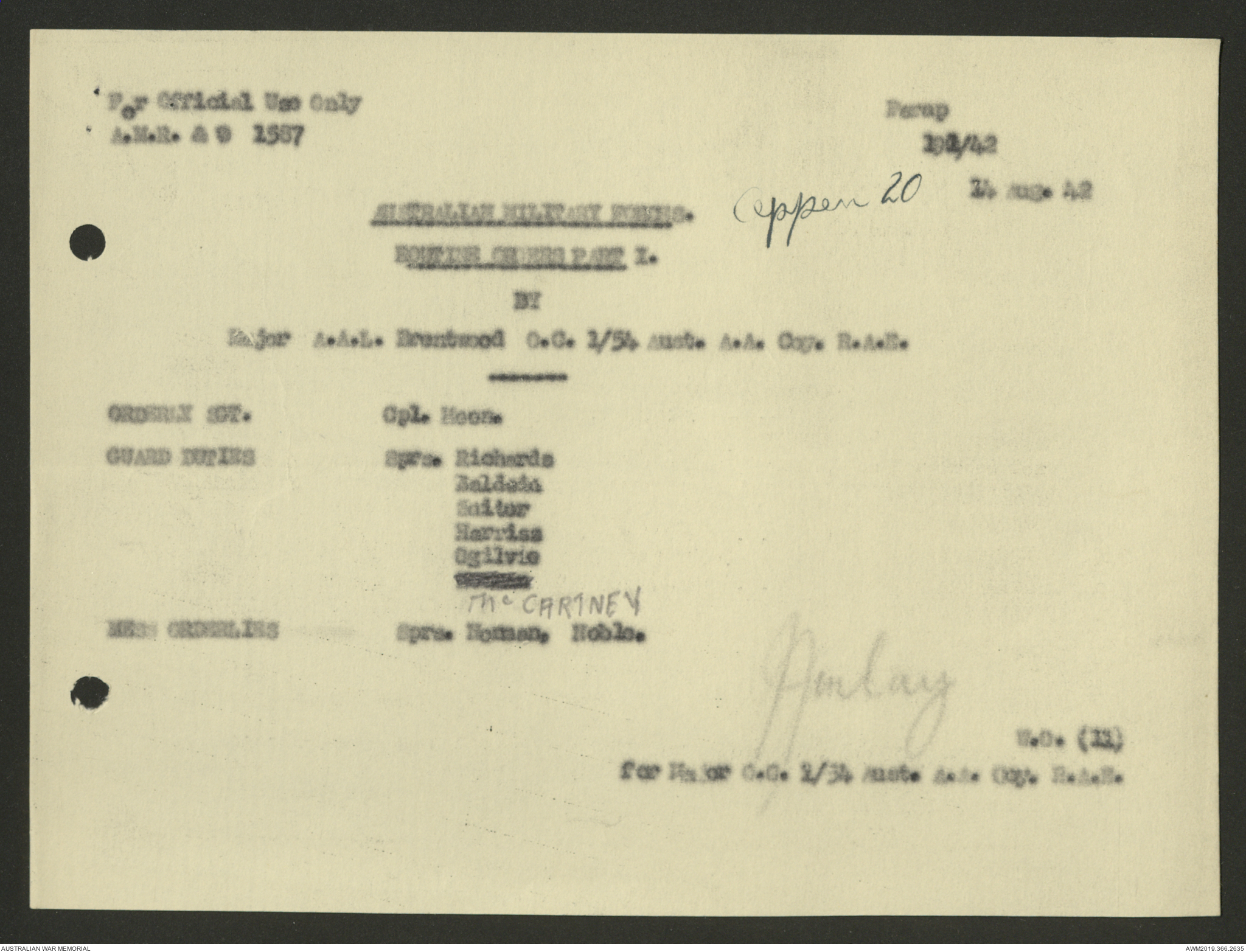 AWM52 4/17/10/10 - [Unit War Diaries, 1939-1945 War] 1/54 Anti Aircraft ...